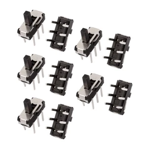 10 Pcs 2 Position Gerade 6P DPDT Mikro Schiebeschalter Sperren Stromschalter - Bild 1 von 2