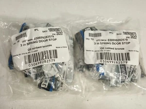 Everbilt 28257 3 in Spring Door Stop Oil Rubbed Bronze, 2 x 10 packs, QTY-20 New - Picture 1 of 7