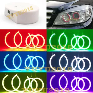 RGB halo ring for W204 C300 C350 C250 08-11 one Xenon headlight DRL BT flash - Bild 1 von 18