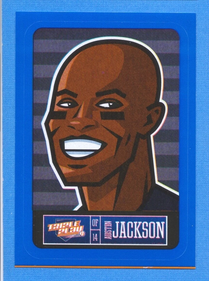 2013 Panini Triple Play Sticker Blue #4 Austin Jackson Tigers - Image 1 of 1