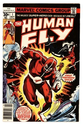 Cubierta Human Fly #1 en estado bastante bueno 8,0 1977 Al Milgrom Foto 1 de 2