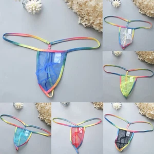 Sexy bolsa calzoncillos cintura baja para hombre tanga ropa interior bragas lencería transpirable - Imagen 1 de 27