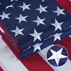 US American Flag 4x6 Quality Made USA Flag Embroidered United States Flag - Picture 1 of 8