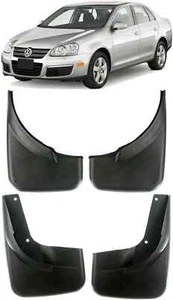 Genuine Front & Rear Splash Guards Mud Flaps FOR VW 2005-2010 Jetta MK5 Sedan - Picture 1 of 7