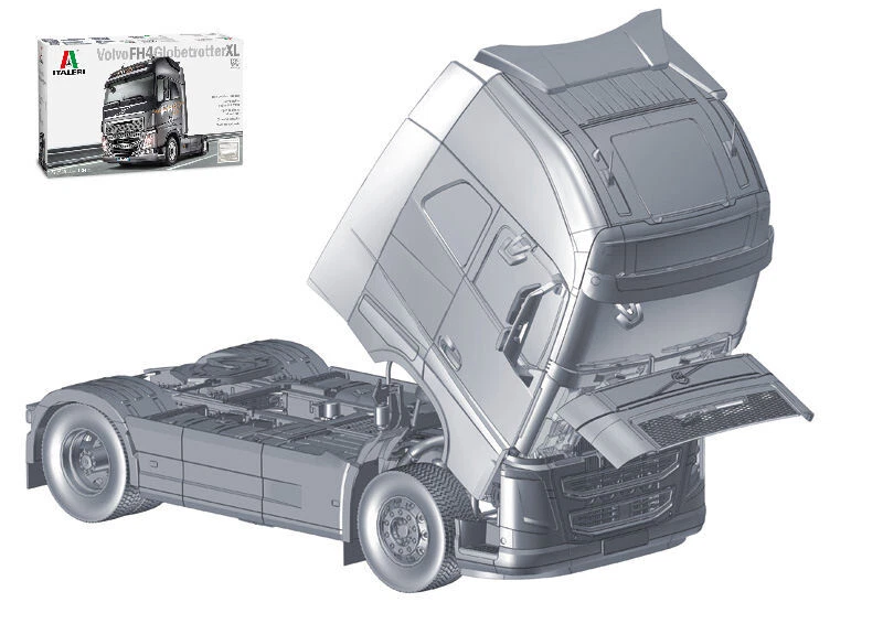 Modellino camion modellismo kit di montaggio truck Italeri VOLVO FH16 GLOBETR... - Immagine 1 di 1