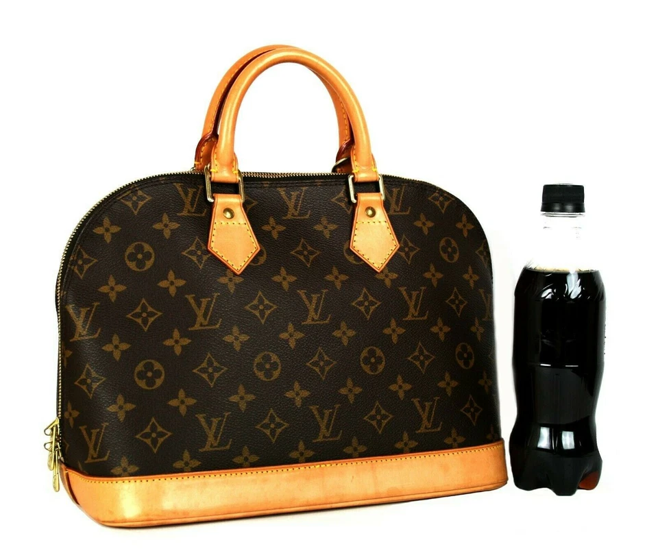 Bolso de mano 100 % auténtico Louis Vuitton Alma monograma lona cuero marrón para mujer FL0084 Foto 1 de 4