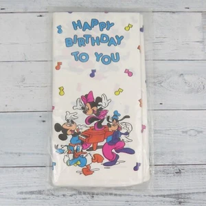 Vtg Contempo Disney Good Time Mickey Mouse & Friends Birthday Party Table Cover - Picture 1 of 10