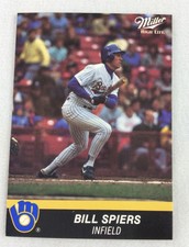 1990 Milwaukee Brewers Miller High Life Baseball Card - Bill Spiers