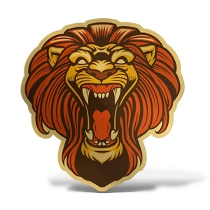 Sticker Leone Adhesivo PVC Auto Motocicleta Camper 4x4 Fuera Capó Laptop Casco - Imagen 1 de 14