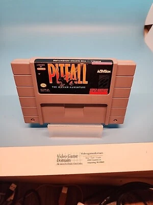 Pitfall The Mayan Adventure Super Nintendo SNES Authentic Tested Work Great  - Image 1 of 4