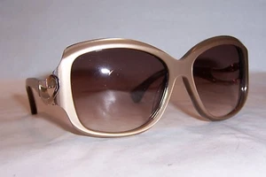 NEW ALEXANDER MCQUEEN SUNGLASSES AMQ 4215/S BEIGE/BROWN 84A-S2 AUTHENTIC - Picture 1 of 8