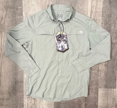 Mossy Oak EAG Elite Long Sleeve Button Down Fishing Shirt Men's Small NWT - Image 1 of 4