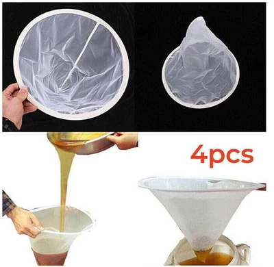 4X Spitzsieb für Honig 35cm Sieb Imkerei Imker Honigsieb Filter Net Honigeimer!! - Bild 1 von 4