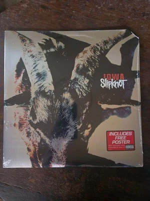 Slipknot - Iowa Original 2 X US SEALED Vinyl w/Cutout Corner Hype Sticker Poster - Image 1 of 4