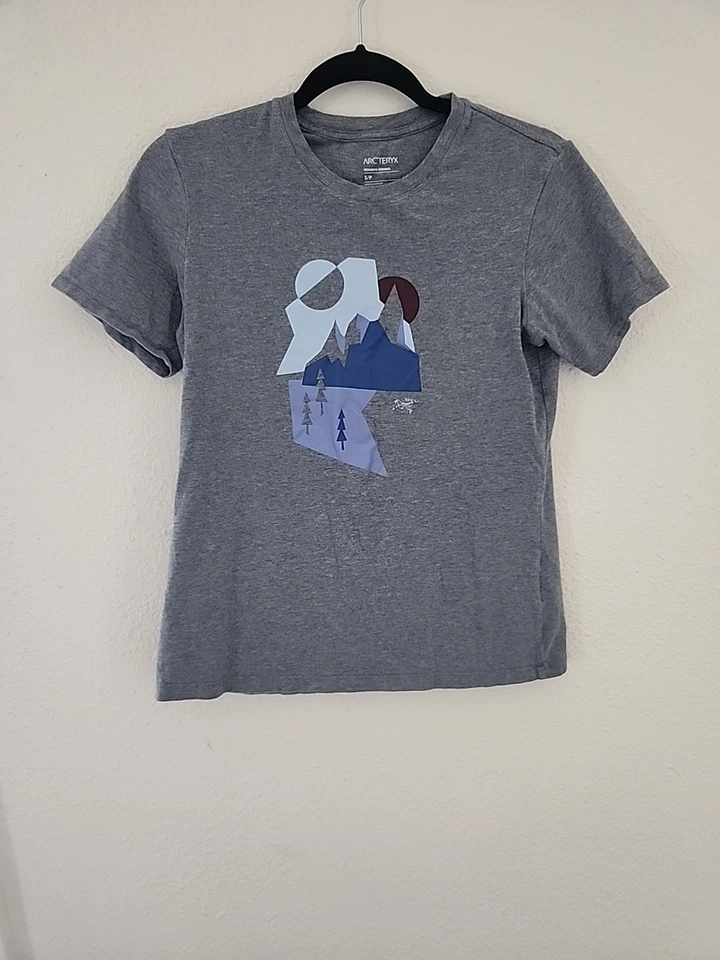 Mujer Arc'teryx Boulderscape Manga Corta Gris Talla M Foto 1 de 4