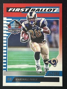 2025 Score First Ballot HOF Marshall Faulk St Louis Rams Karte #5 - Bild 1 von 2