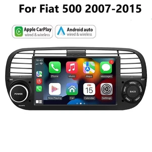 Carplay For FIAT 500 2007-2015 Car Radio Stereo GPS Android 14 Head unit 2+64G - Picture 1 of 16