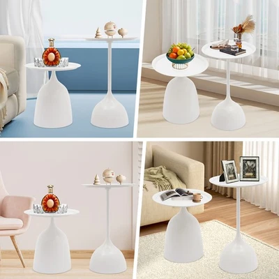 Round Side Table End Table Set Sofa & Console Table Pedestal Bar Coffee Tables - Image 1 of 4