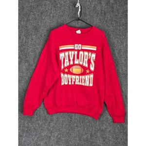 Sudadera Go Taylor's Boyfriend Kelce 87 Travis Fútbol Rojo Mujer Talla L Informal - Imagen 1 de 8