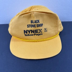 Vintage Nynex Yellow Pages SnapBack Hat/Cap Black Stove Shop - Picture 1 of 4