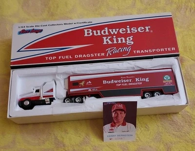 Budweiser King Racing Transporter Kenny Bernstein con Certificado NUEVO EN CAJA Foto 1 de 4