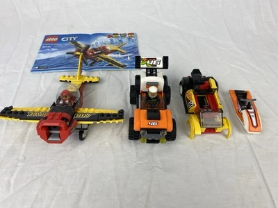 Lego City Неполные Транспортные средства x4 Гоночный Самолет Трюковой Грузовик Ралли Автомобиль Реактивные лыжи - Изображение 1 из 4