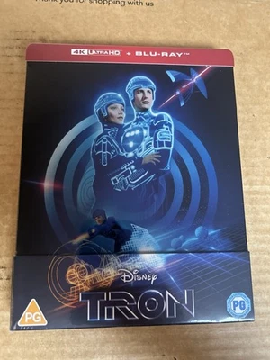 Disney's Tron - The Original Classic UK 4K UHD Blu-ray Steelbook NEW & SEALED - Image 1 of 4