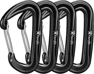 Moschettoni, Confezione Da 4, Moschettoni per Carichi Pesanti 12KN (1200 KG) per - Foto 1 di 12