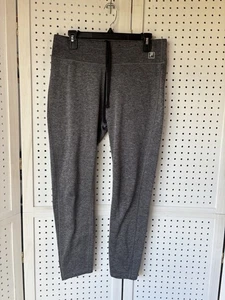 Fila Women's LG Gray Fleece Lined Active Leggings - Picture 1 of 5