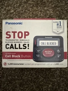 Panasonic Call Blocker Stop Calls! Telemarketer Robocall Trusted #s KX-TG3101B - Zdjęcie 1 z 5