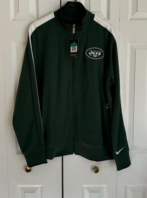Nike New York Jets NFL Ropa Sobre el Campo Verde Cremallera Completa Chaqueta Para Hombre Talla XL NUEVO Foto 1 de 4
