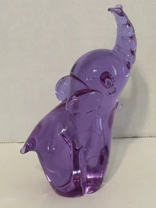 Elephant Handmade Glass - Swedish Vintage -RM Ronneby Figurine - Picture 1 of 12