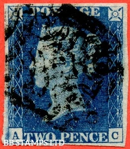 SG. 4. D1 (1)uc. DS7. " AC ". 2d Deep Blue. Plate 2. A good used example. B63087 - Bild 1 von 1
