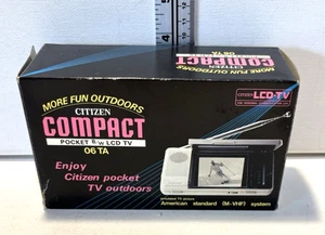 Vintage Citizen Compact Pocket B/W LCD TV -06 TA - Picture 1 of 11