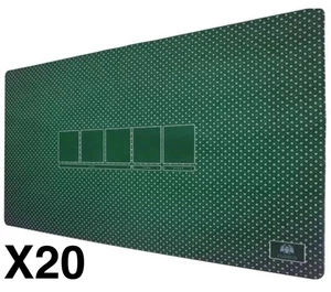 Texas Poker Hold'Em Layout Table Top Mat Pad Cover 90x60cm Neoprene Green (X20) - Picture 1 of 11
