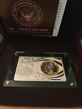 2017 100th Anniversary of John F Kennedy 2 oz .999 Silver Coin & Bar Set COA