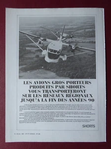 1/1983 PUB AVION SHORTS 330 360 ORIGINAL FRENCH AD - Foto 1 di 1