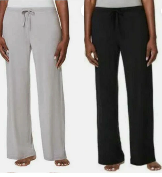 Paquete de 2 pantalones de salón 32 Degrees Cool para mujer suaves para dormir (negro/gris, mediano) nuevos con etiquetas Foto 1 de 1