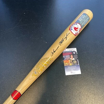 Maurice Samuel Mo Vaughn Full Name Signed Boston red Sox Cooperstown Bat JSA COA - Image 1 of 4