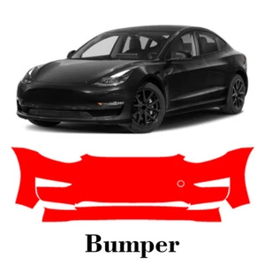 Front bumper PreCut PPF Paint Protection Film For Tesla Model 3 2023 - Picture 1 of 7