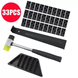 33tlg Verlegeset für Parkett & Laminat Abstandshalter Schlagklotz Hammer PullBar - Bild 1 von 15
