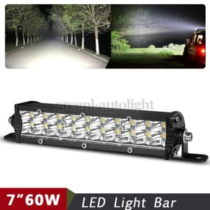 Combo de barra de luces LED de trabajo de doble fila de 7 pulgadas cápsula de conducción todoterreno ATV SUV - Imagen 1 de 12
