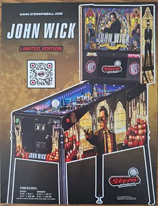 JOHN WICK LE Stern Pinball flyer - Picture 1 of 2