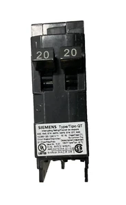 Siemens Q2020 Circuit Breaker 20-20 Amp Double Breaker RV-Camper-Motorhome - Picture 1 of 3