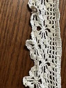 Vintage Victorian Crochet Lace, Trim, Edging 5 Yards Home Decor Approx .5” - Picture 1 of 6