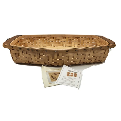 Longaberger 2006 Collectors Club Retired Heartwood Bread Basket BUFFET TABLE Cover