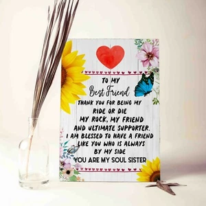 Best Friend gift , Soul Sisters, Friendship gift, birthday Plaque Sign - Picture 1 of 8