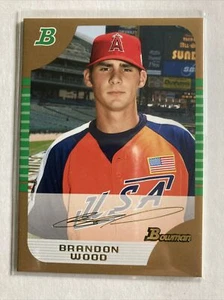 2005 Bowman Draft Gold Brandon Wood #BDP144 - Picture 1 of 4