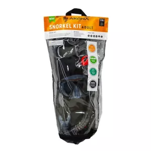 Adult SNORKEL KIT - Fins, Mask, Snorkel Mesh bag. Grey - Picture 1 of 1