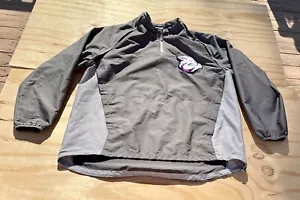 Majestic Men's Cool Base 1/4 Zip Pullover Windbreaker Jackets Gray Size XL - Picture 1 of 10